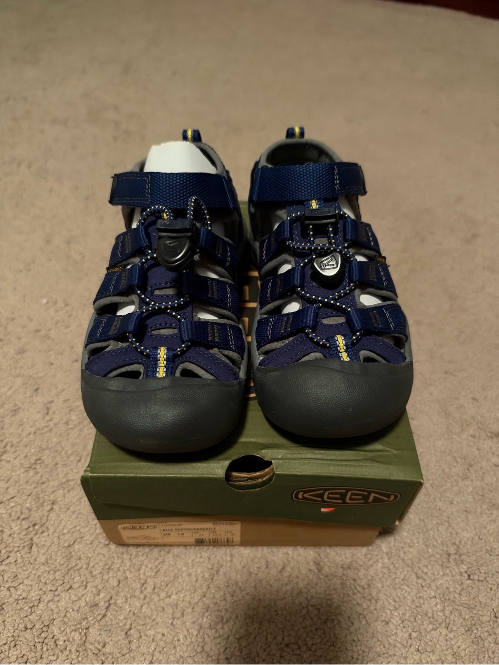 Keen Kids Navy and Black Closed-Toe Outdoor Sandals